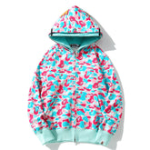 Bape miami 4th anniversary shark full zip double hoodie